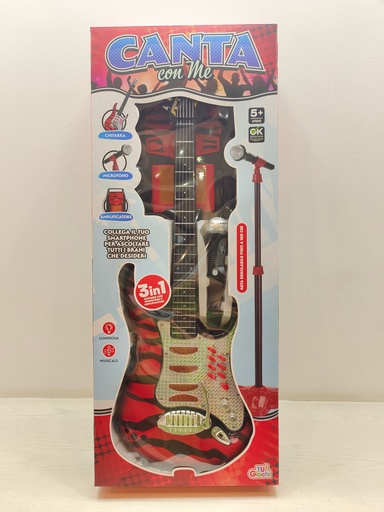 [EAM-ENJ-810] Toy Guitar with Amplifier and Stage Mic set